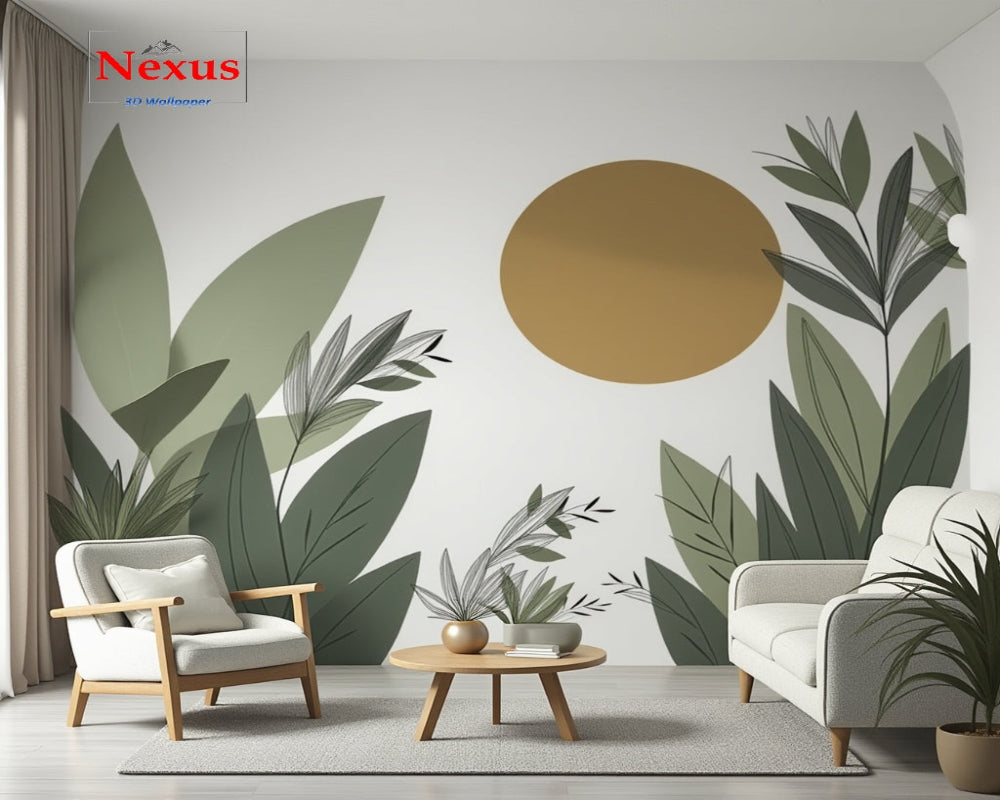 3D Wallpaper Tropical Sunrise Vibes